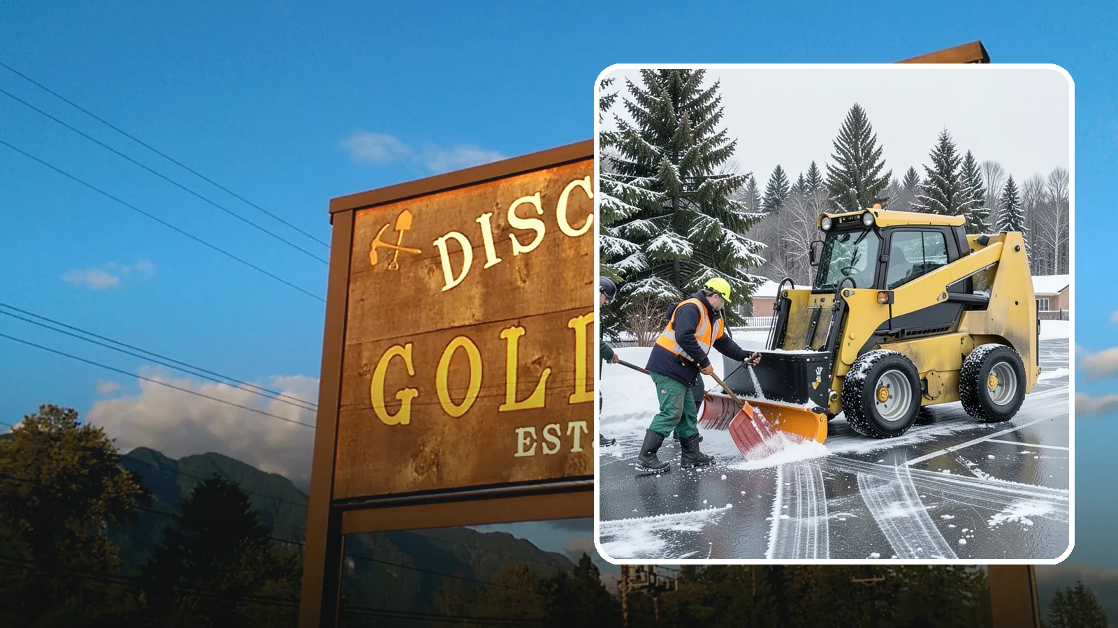 Office Parking Lot Snow Removal in Gold Bar, Snohomish County, WA - Keep your office lot open and safe for arriving employees and clients when a rare Western Washington snowfall or ice event hits.