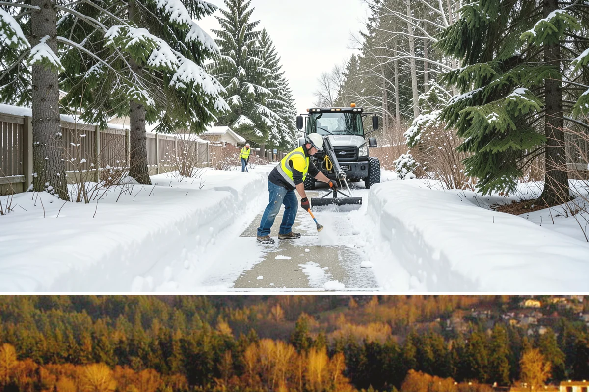 Office Parking Lot Snow Removal in Kenmore, King County, WA - Office lots need the most attention during December and January cold snaps when overnight temperatures dip below freezing after...