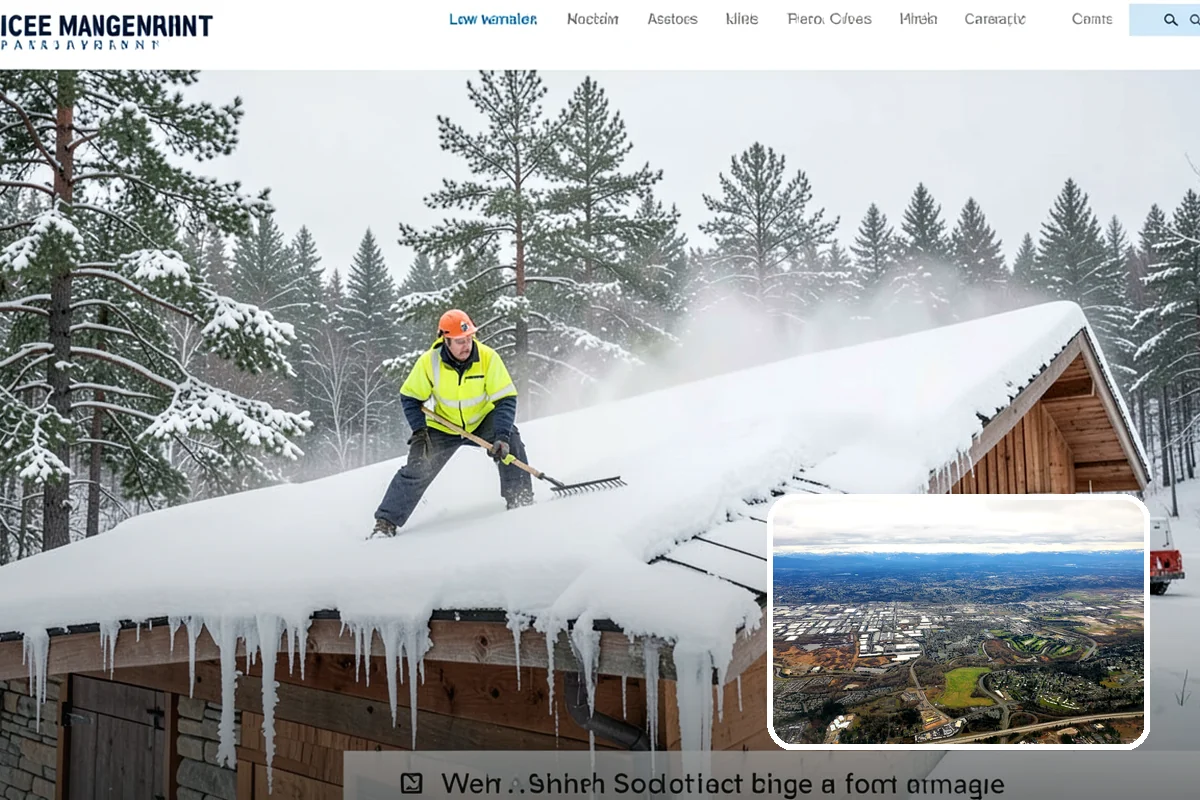 Office Parking Lot Snow Removal in Kent, King County, WA - Early-morning clearing timed to beat the commute