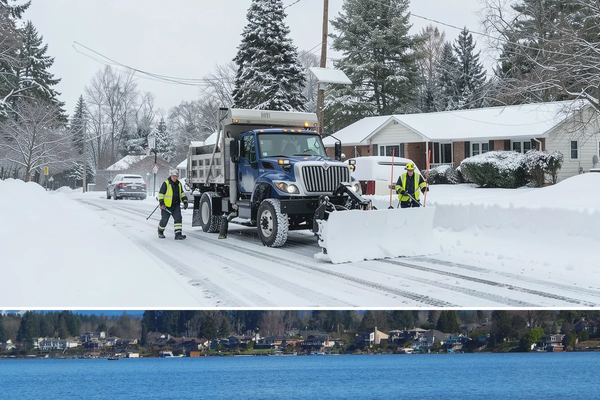 Office Parking Lot Snow Removal in Lake Stevens, Snohomish County, WA - Office lots need the most attention during December and January cold snaps when overnight temperatures dip below freezing after...