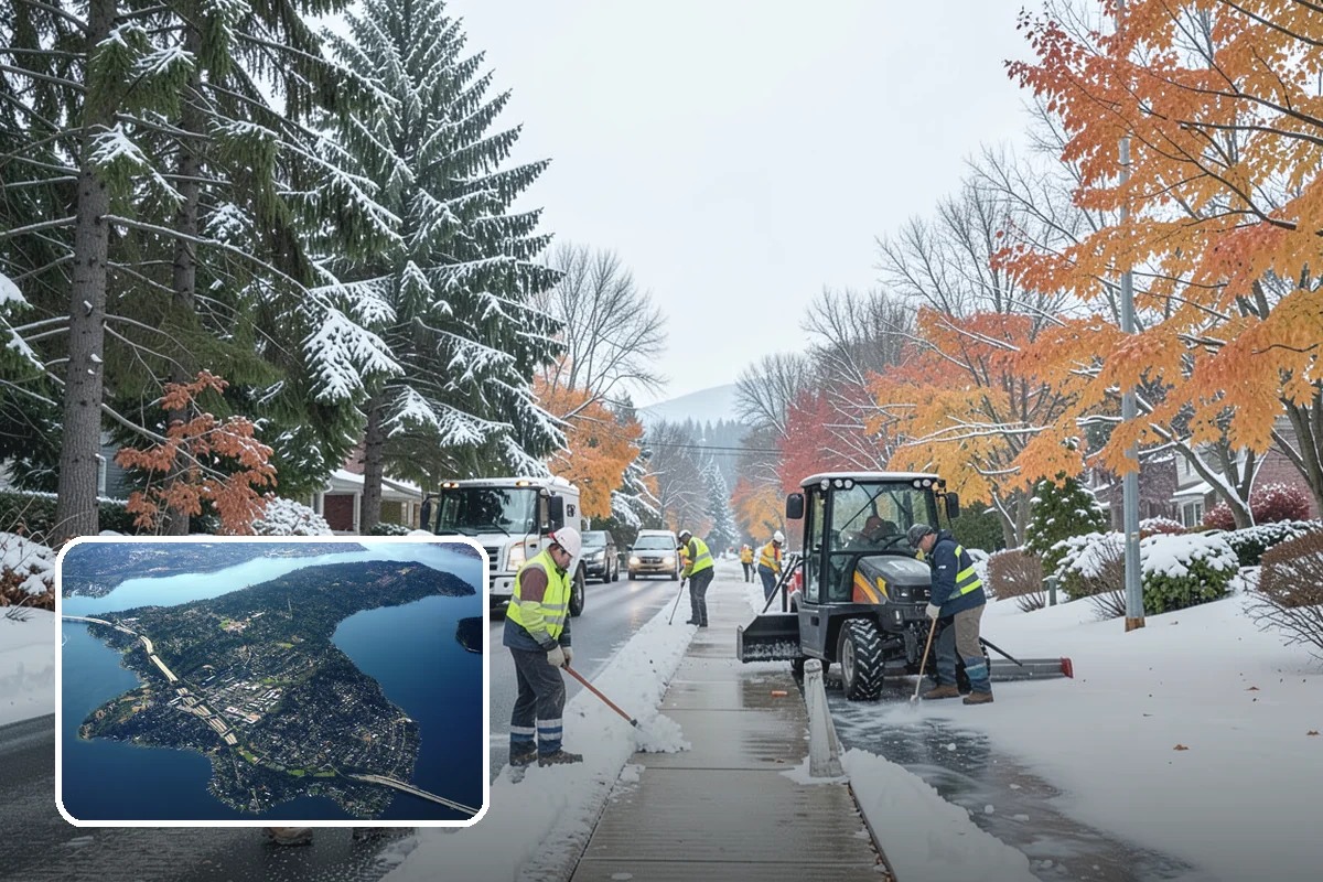 Office Parking Lot Snow Removal in Mercer Island, King County, WA - Early-morning clearing timed to beat the commute