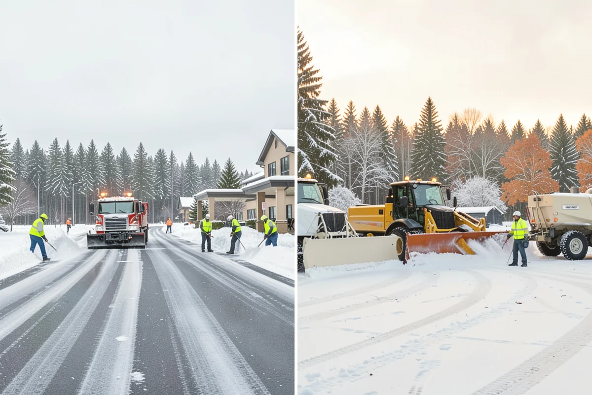 Office Parking Lot Snow Removal in Mill Creek, Snohomish County, WA - Confirm your lot layout, entrances, and reserved spaces in advance
