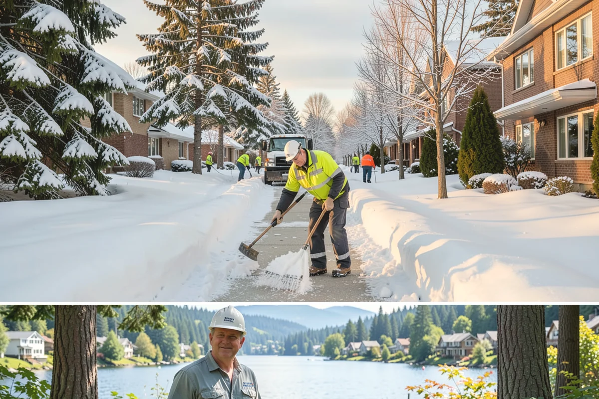 Office Parking Lot Snow Removal in Milton, King County, WA - Office lots need the most attention during December and January cold snaps when overnight temperatures dip below freezing after...