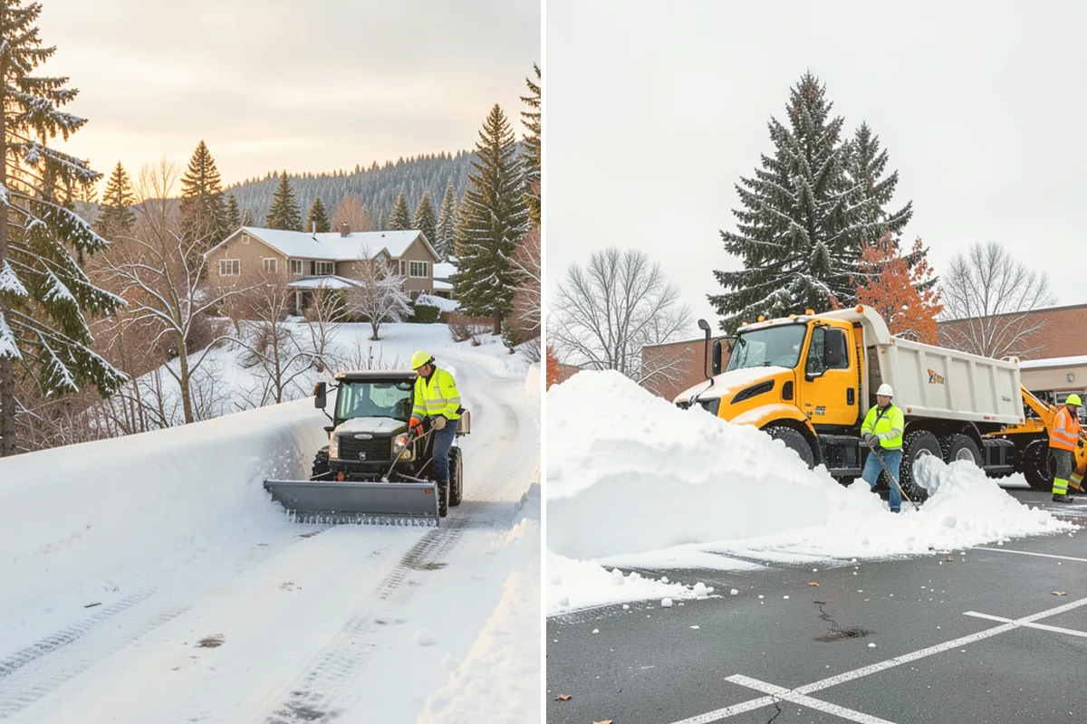 Office Parking Lot Snow Removal in Orting, Pierce County, WA - Confirm your lot layout, entrances, and reserved spaces in advance