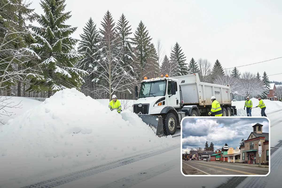 Office Parking Lot Snow Removal in Roy, Pierce County, WA - Early-morning clearing timed to beat the commute