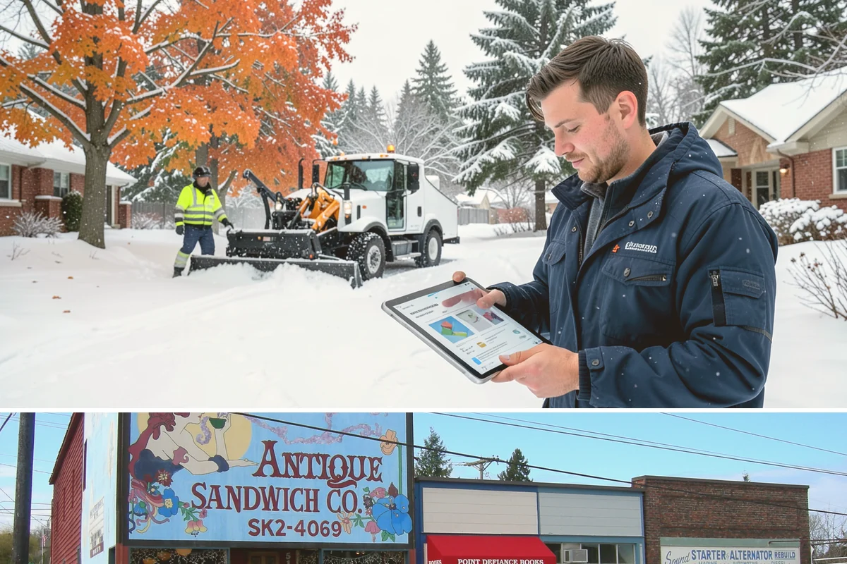 Office Parking Lot Snow Removal in Ruston, Pierce County, WA - Office lots need the most attention during December and January cold snaps when overnight temperatures dip below freezing after...