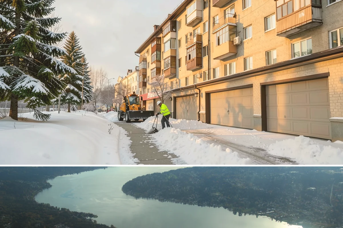 Office Parking Lot Snow Removal in Sammamish, King County, WA - Office lots need the most attention during December and January cold snaps when overnight temperatures dip below freezing after...