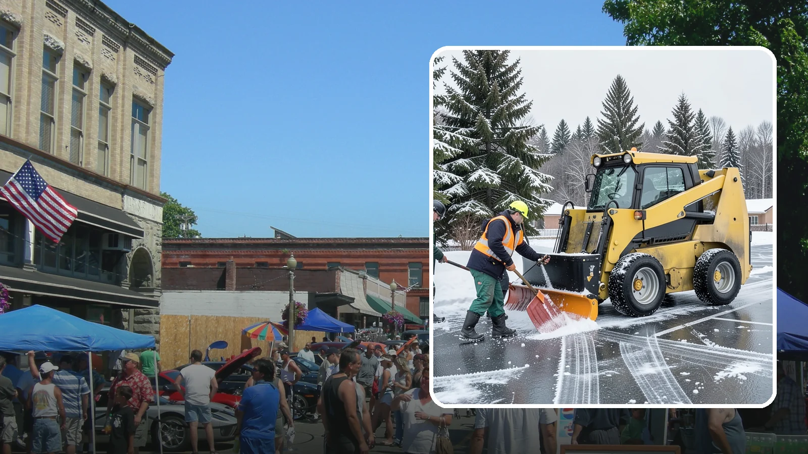 Office Parking Lot Snow Removal in Snohomish, Snohomish County, WA - Keep your office lot open and safe for arriving employees and clients when a rare Western Washington snowfall or ice event hits.
