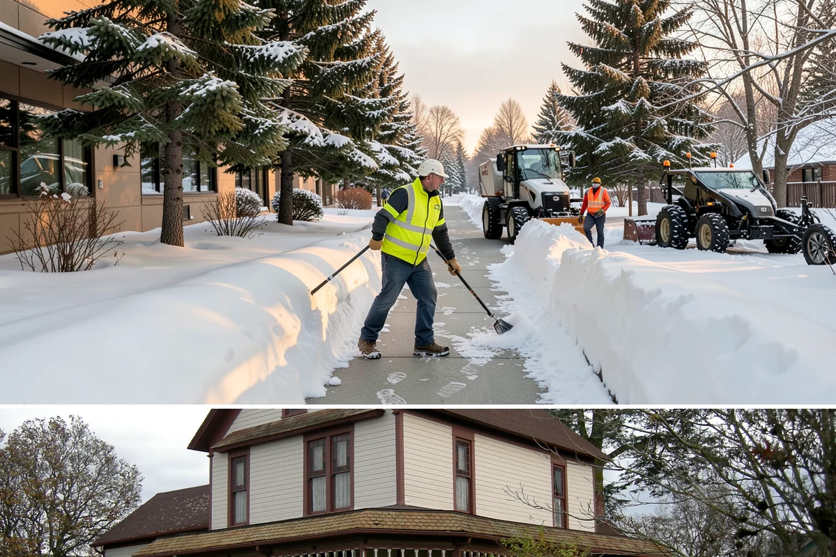 Office Parking Lot Snow Removal in Sumner, Pierce County, WA - Office lots need the most attention during December and January cold snaps when overnight temperatures dip below freezing after...