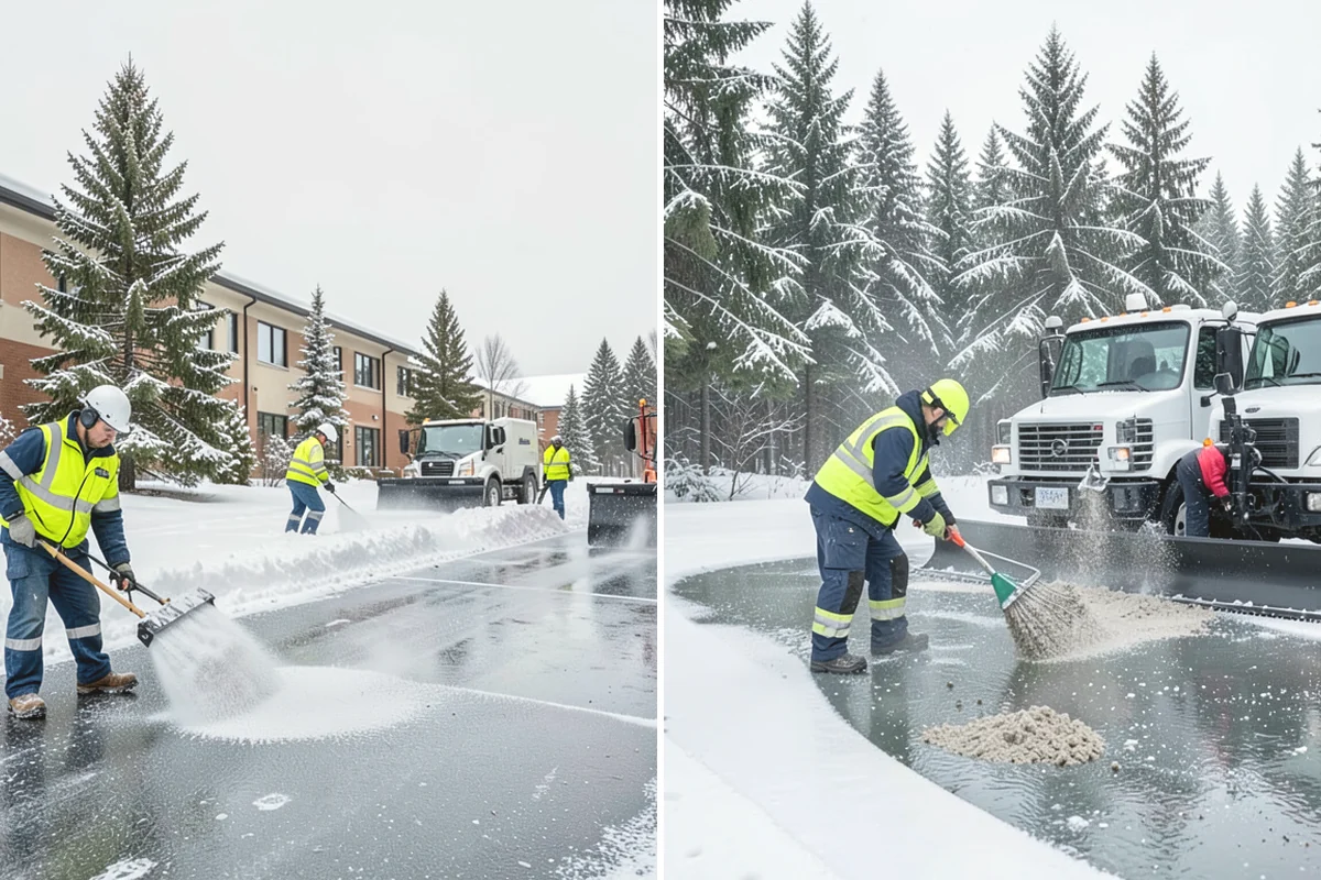 Office Parking Lot Snow Removal in University Place, Pierce County, WA - Confirm your lot layout, entrances, and reserved spaces in advance