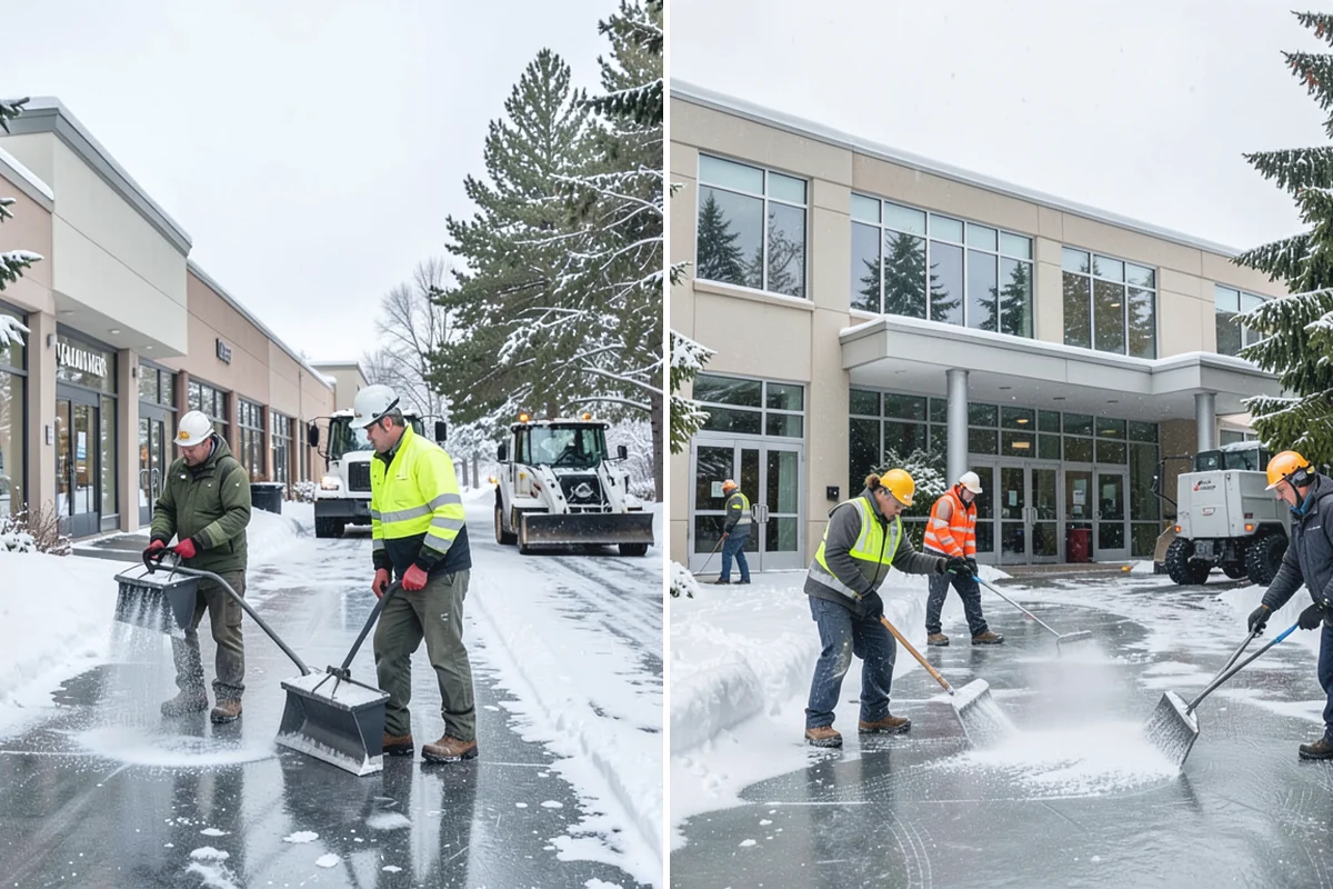 Office Parking Lot Snow Removal in Wilkeson, Pierce County, WA - Confirm your lot layout, entrances, and reserved spaces in advance