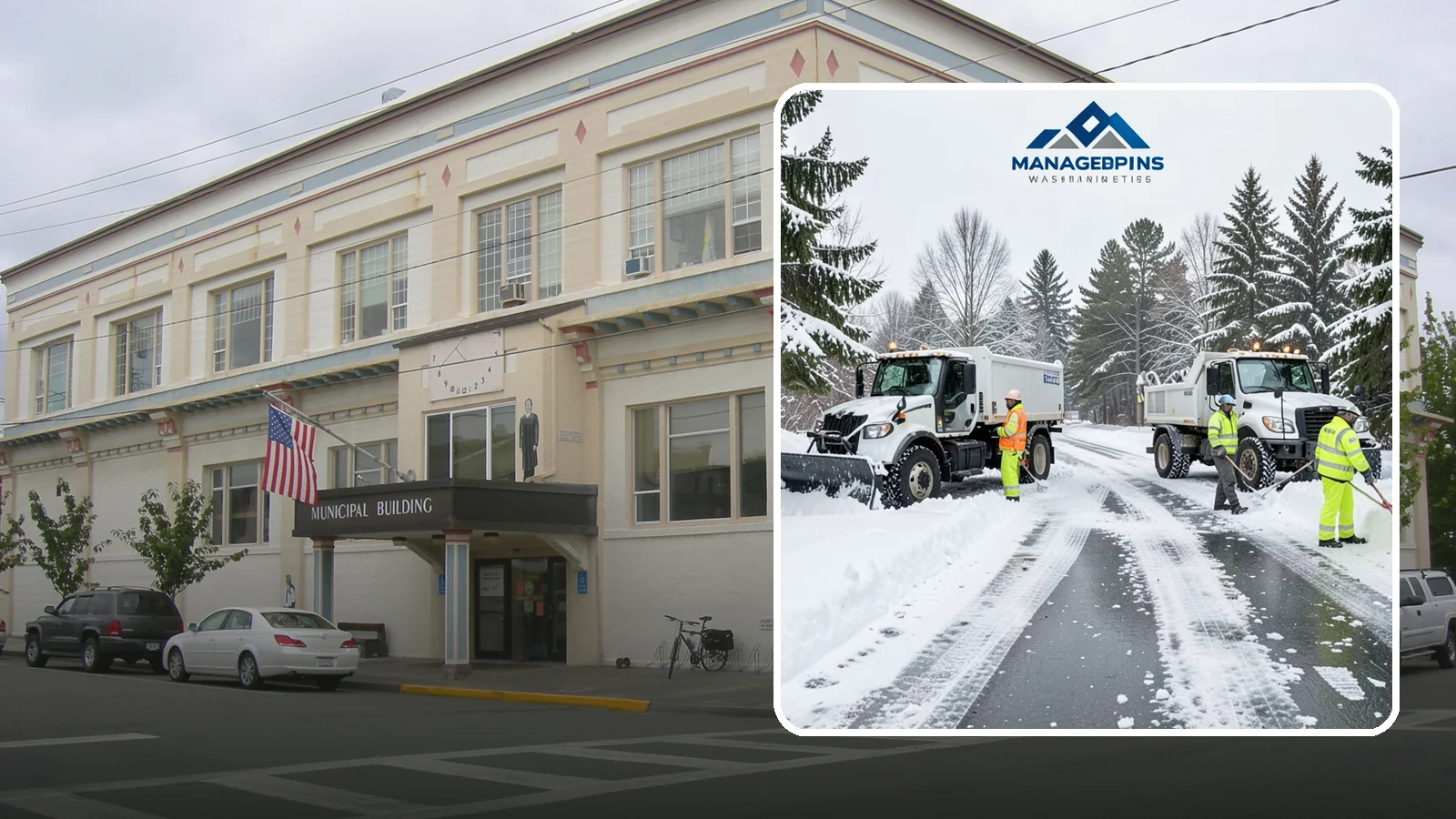Office Snow Hauling in Anacortes, Skagit County, WA - We remove and haul away snow from office parking and approaches so employees and visitors keep full, safe access.