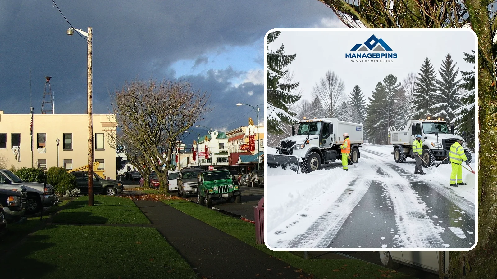 Office Snow Hauling in Arlington, Snohomish County, WA - We remove and haul away snow from office parking and approaches so employees and visitors keep full, safe access.