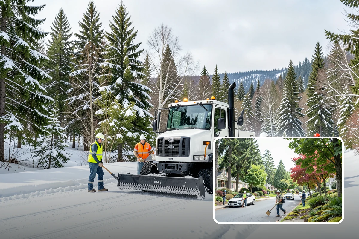 Office Snow Hauling in Beaux Arts Village, King County, WA - Restores full parking capacity for the workday