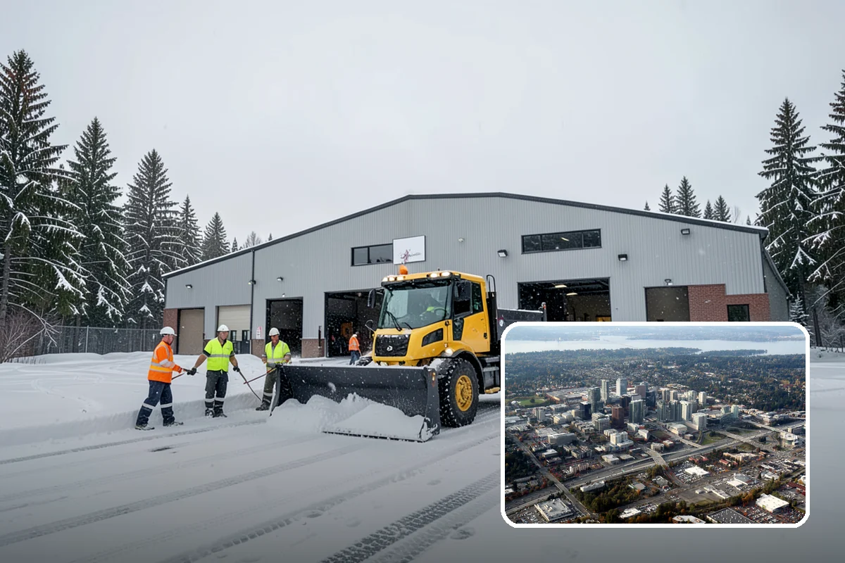 Office Snow Hauling in Bellevue, King County, WA - Restores full parking capacity for the workday