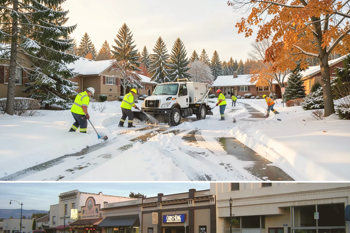 Office Snow Hauling in Burlington, Skagit County, WA - Office hauling is typically scheduled overnight after storms so lots are clear and fully usable by the start of the business day.