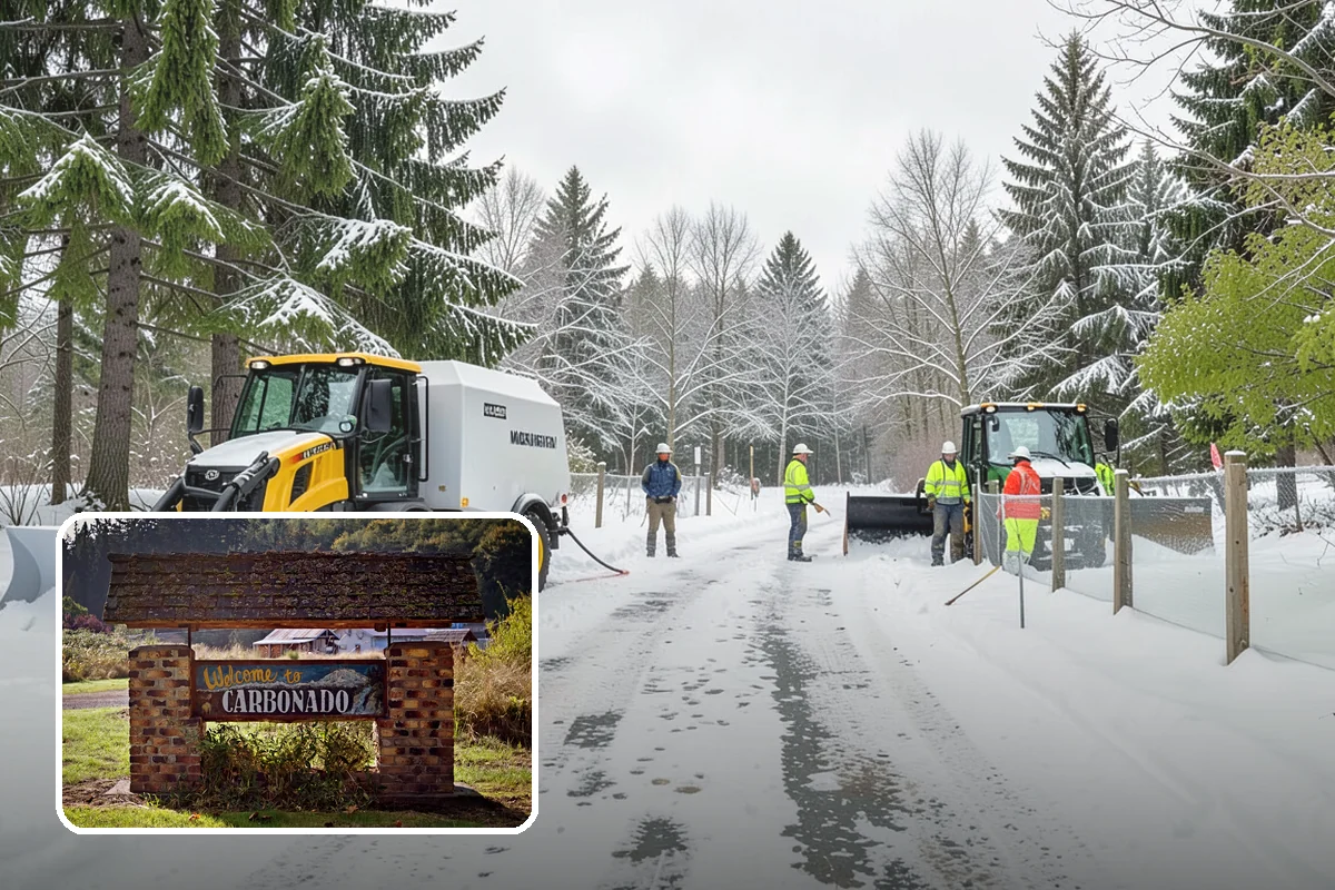 Office Snow Hauling in Carbonado, Pierce County, WA - Restores full parking capacity for the workday