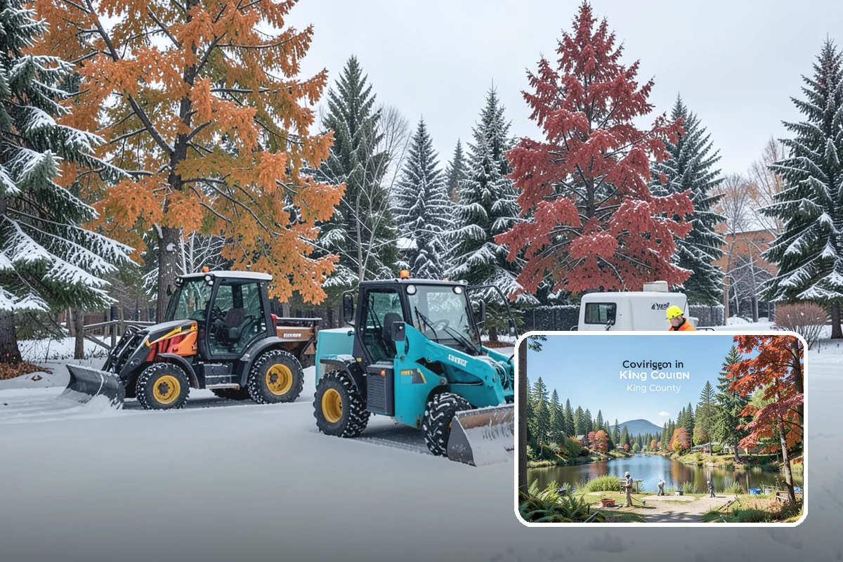 Office Snow Hauling in Covington, King County, WA - Restores full parking capacity for the workday