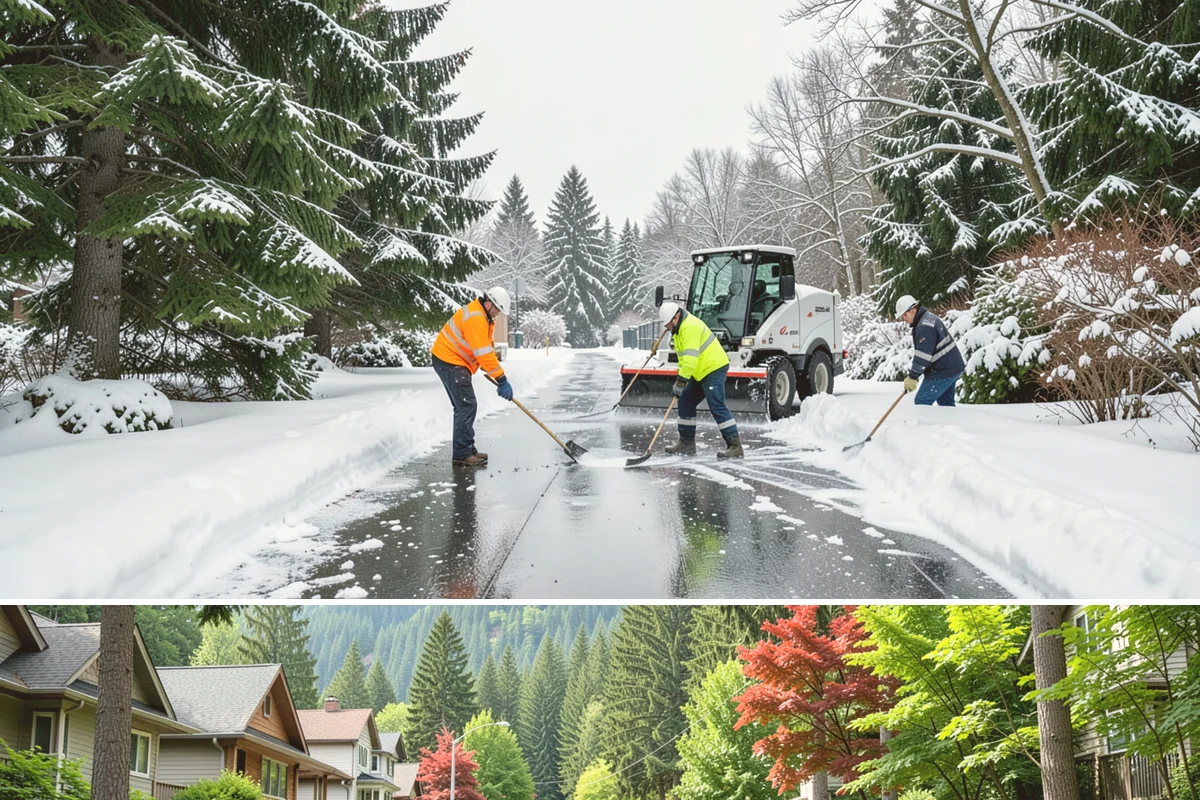 Office Snow Hauling in Darrington, Snohomish County, WA - Office hauling is typically scheduled overnight after storms so lots are clear and fully usable by the start of the business day.