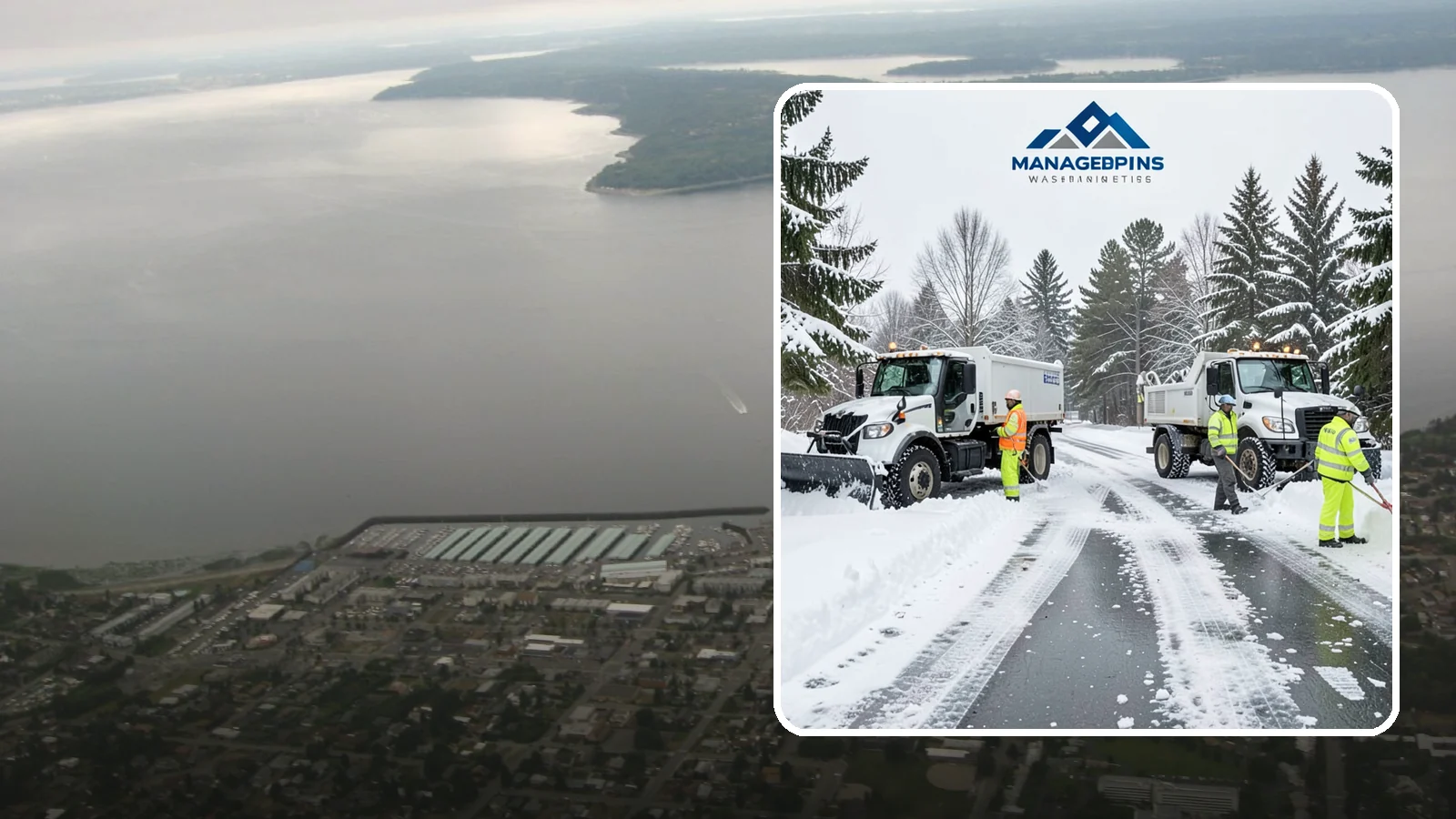 Office Snow Hauling in Des Moines, King County, WA - We remove and haul away snow from office parking and approaches so employees and visitors keep full, safe access.