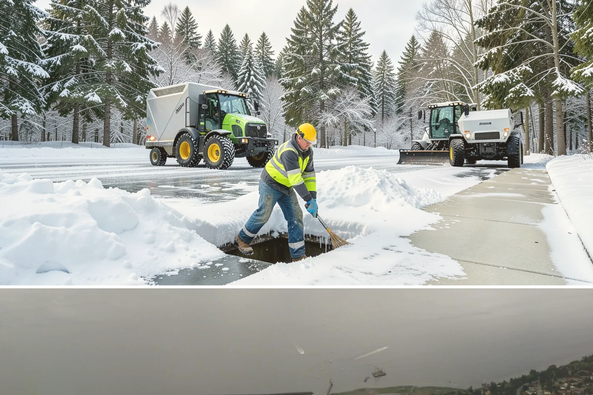 Office Snow Hauling in Des Moines, King County, WA - Office hauling is typically scheduled overnight after storms so lots are clear and fully usable by the start of the business day.