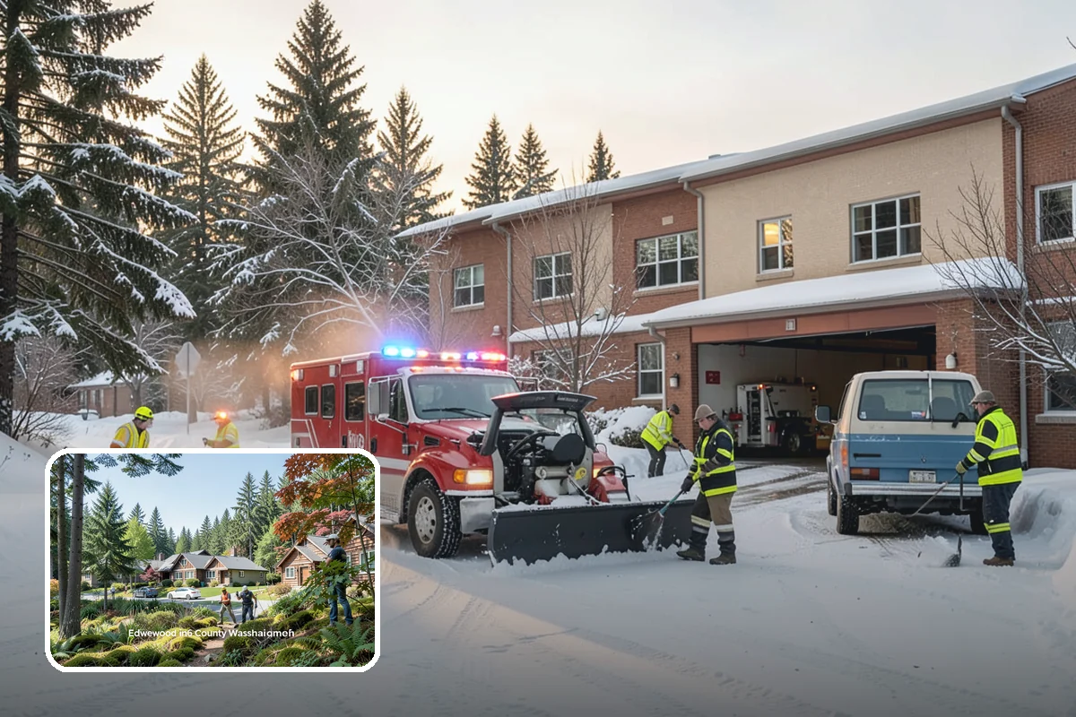 Office Snow Hauling in Edgewood, Pierce County, WA - Restores full parking capacity for the workday