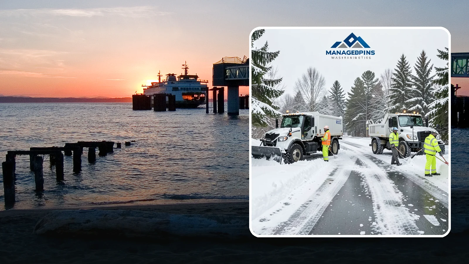 Office Snow Hauling in Edmonds, Snohomish County, WA - We remove and haul away snow from office parking and approaches so employees and visitors keep full, safe access.