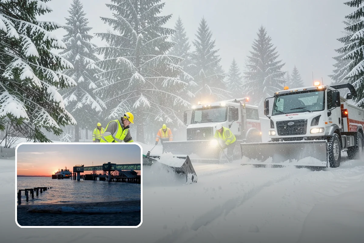 Office Snow Hauling in Edmonds, Snohomish County, WA - Restores full parking capacity for the workday