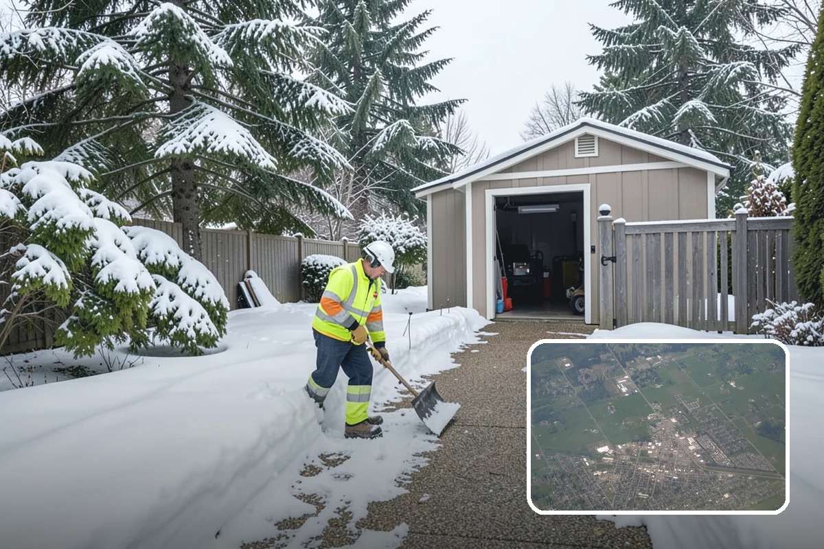 Office Snow Hauling in Enumclaw, King County, WA - Restores full parking capacity for the workday