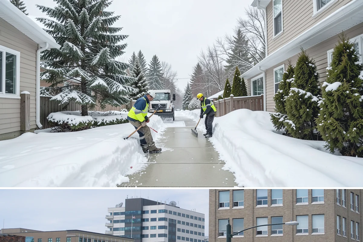 Office Snow Hauling in Everett, Snohomish County, WA - Office hauling is typically scheduled overnight after storms so lots are clear and fully usable by the start of the business day.