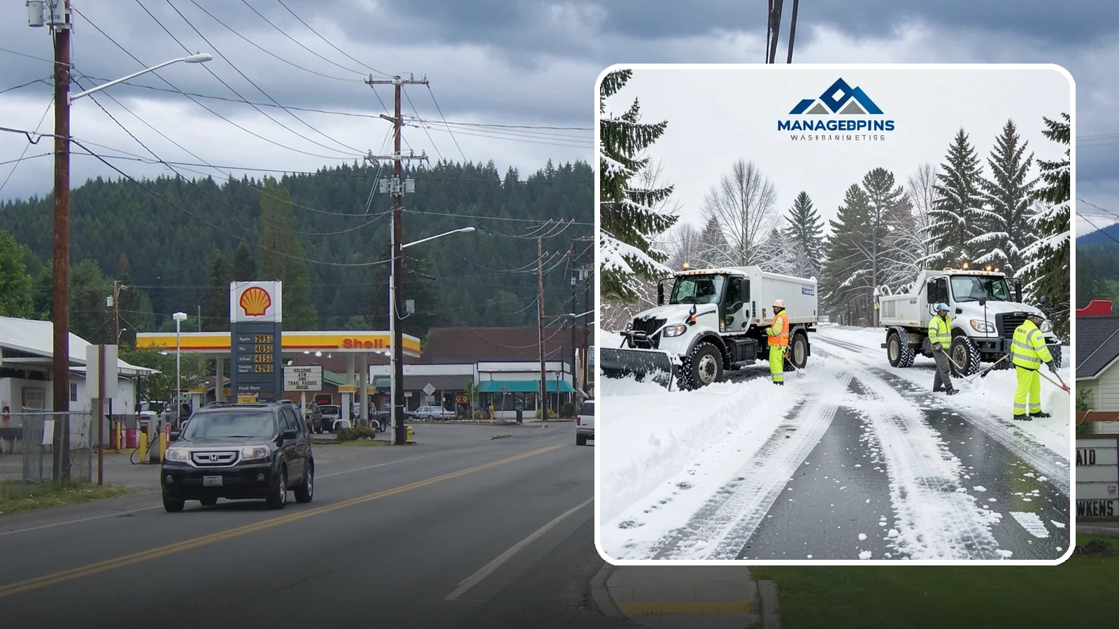 Office Snow Hauling in Granite Falls, Snohomish County, WA - We remove and haul away snow from office parking and approaches so employees and visitors keep full, safe access.