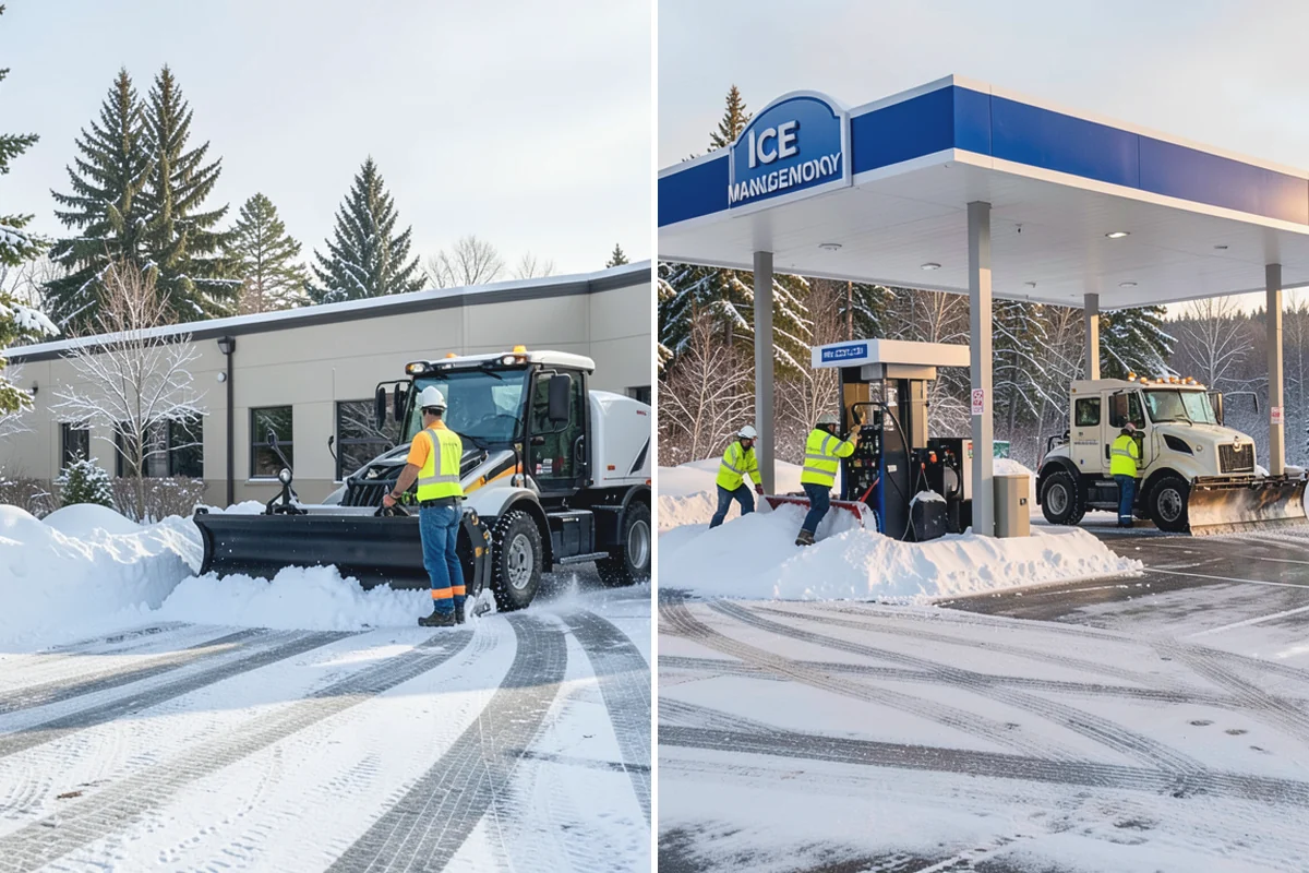 Office Snow Hauling in Granite Falls, Snohomish County, WA - We review the lot with facilities and mark pile locations