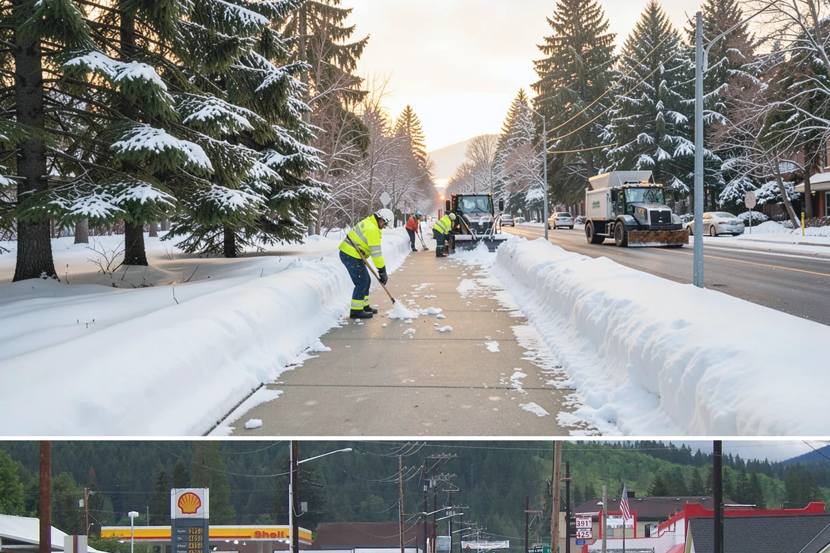 Office Snow Hauling in Granite Falls, Snohomish County, WA - Office hauling is typically scheduled overnight after storms so lots are clear and fully usable by the start of the business day.