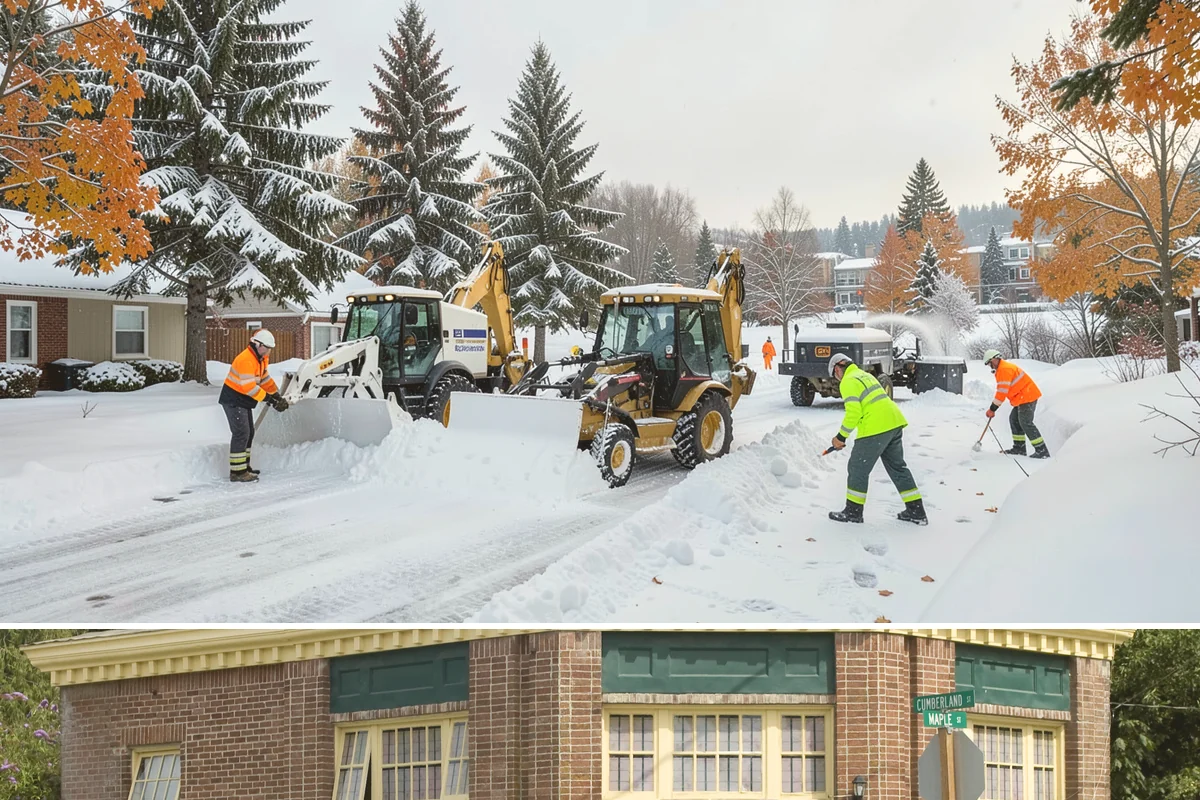 Office Snow Hauling in Hamilton, Skagit County, WA - Office hauling is typically scheduled overnight after storms so lots are clear and fully usable by the start of the business day.