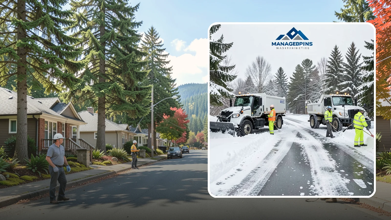 Office Snow Hauling in Hunts Point, King County, WA - We remove and haul away snow from office parking and approaches so employees and visitors keep full, safe access.