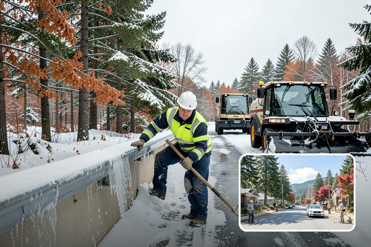 Office Snow Hauling in Hunts Point, King County, WA - Restores full parking capacity for the workday