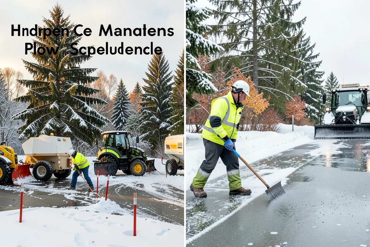 Office Snow Hauling in Hunts Point, King County, WA - We review the lot with facilities and mark pile locations