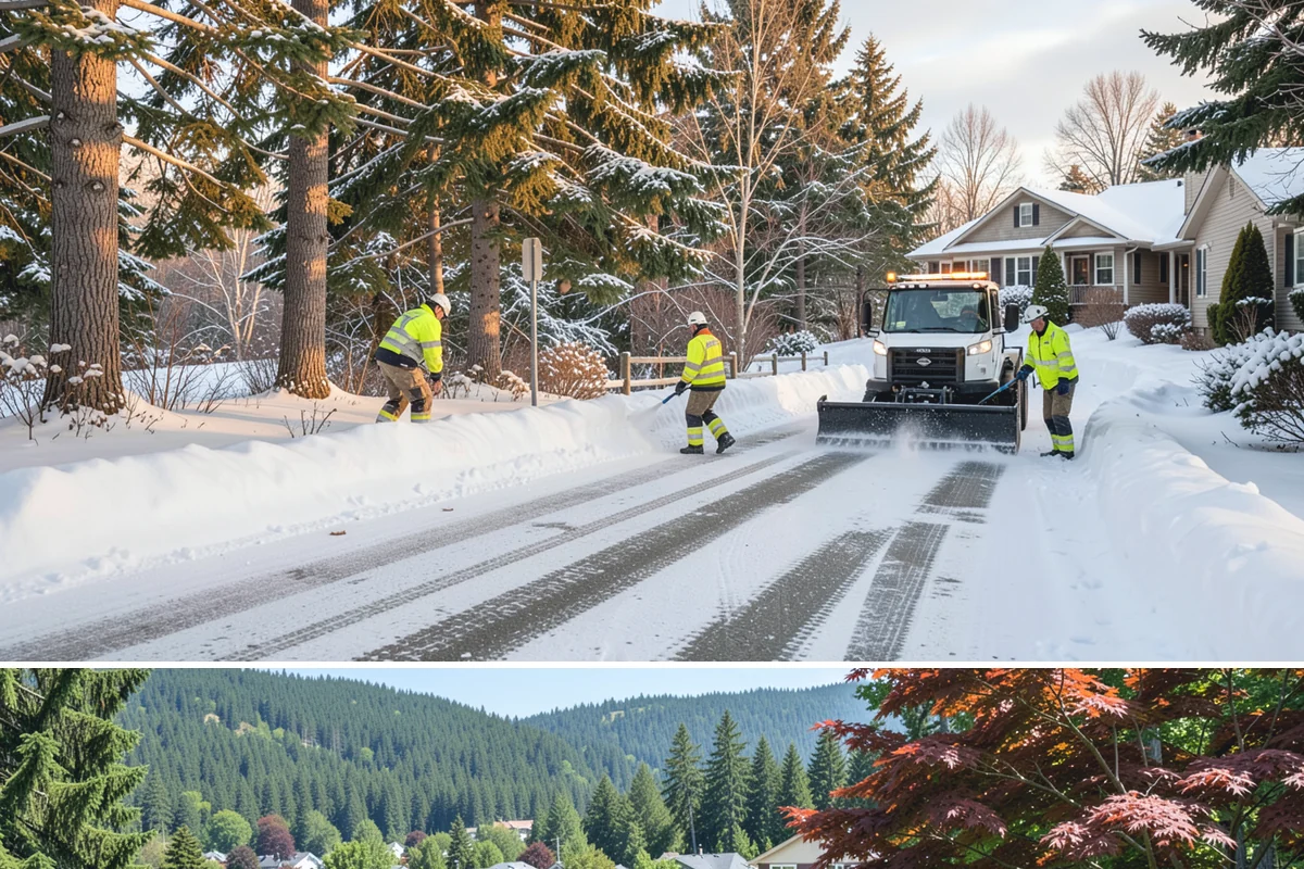 Office Snow Hauling in Index, Snohomish County, WA - Office hauling is typically scheduled overnight after storms so lots are clear and fully usable by the start of the business day.