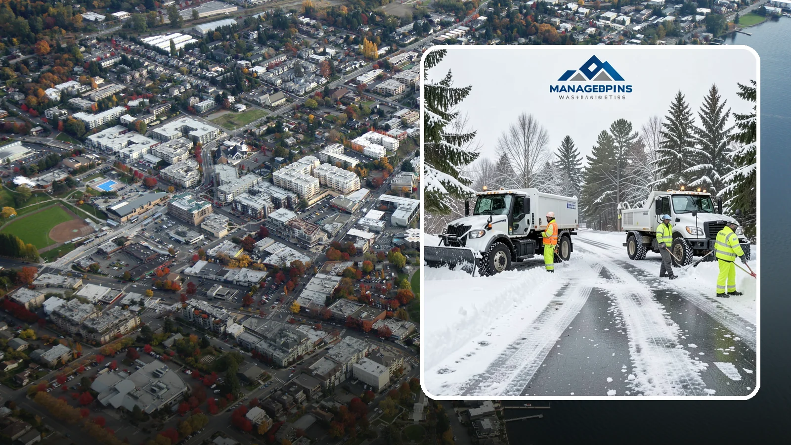 Office Snow Hauling in Kirkland, King County, WA - We remove and haul away snow from office parking and approaches so employees and visitors keep full, safe access.