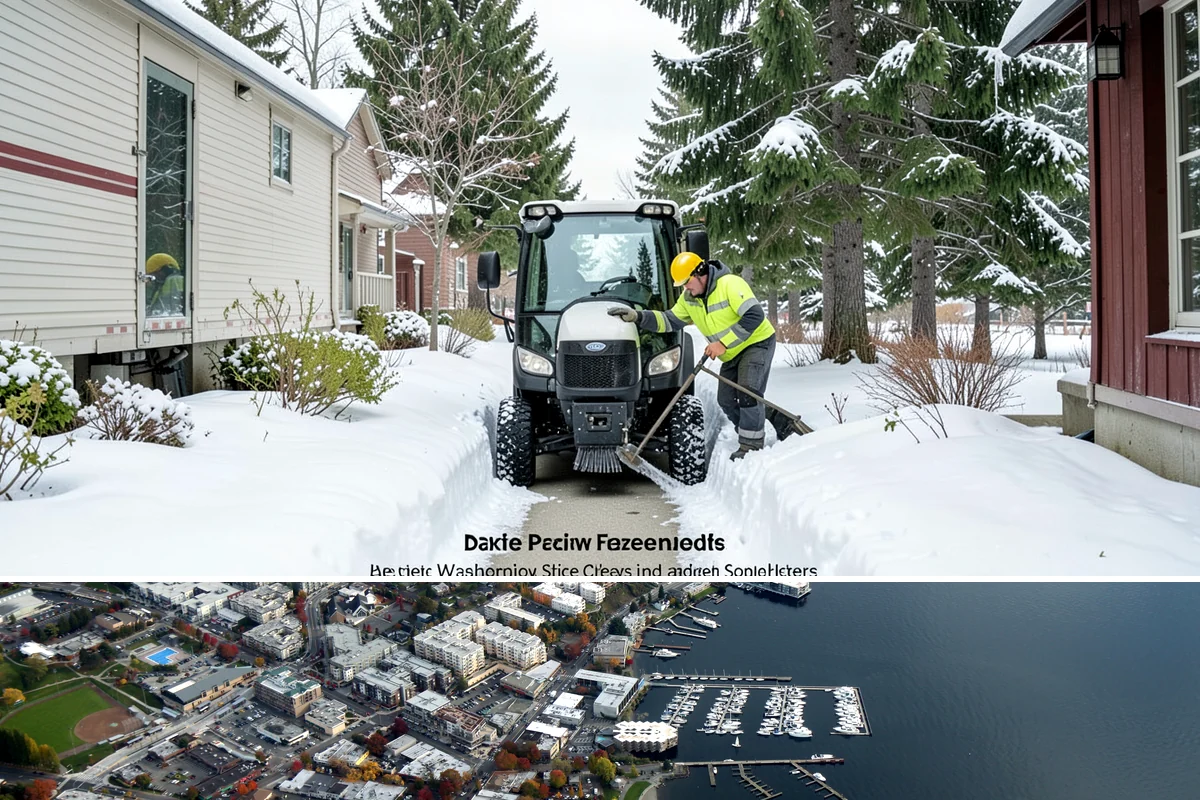 Office Snow Hauling in Kirkland, King County, WA - Office hauling is typically scheduled overnight after storms so lots are clear and fully usable by the start of the business day.