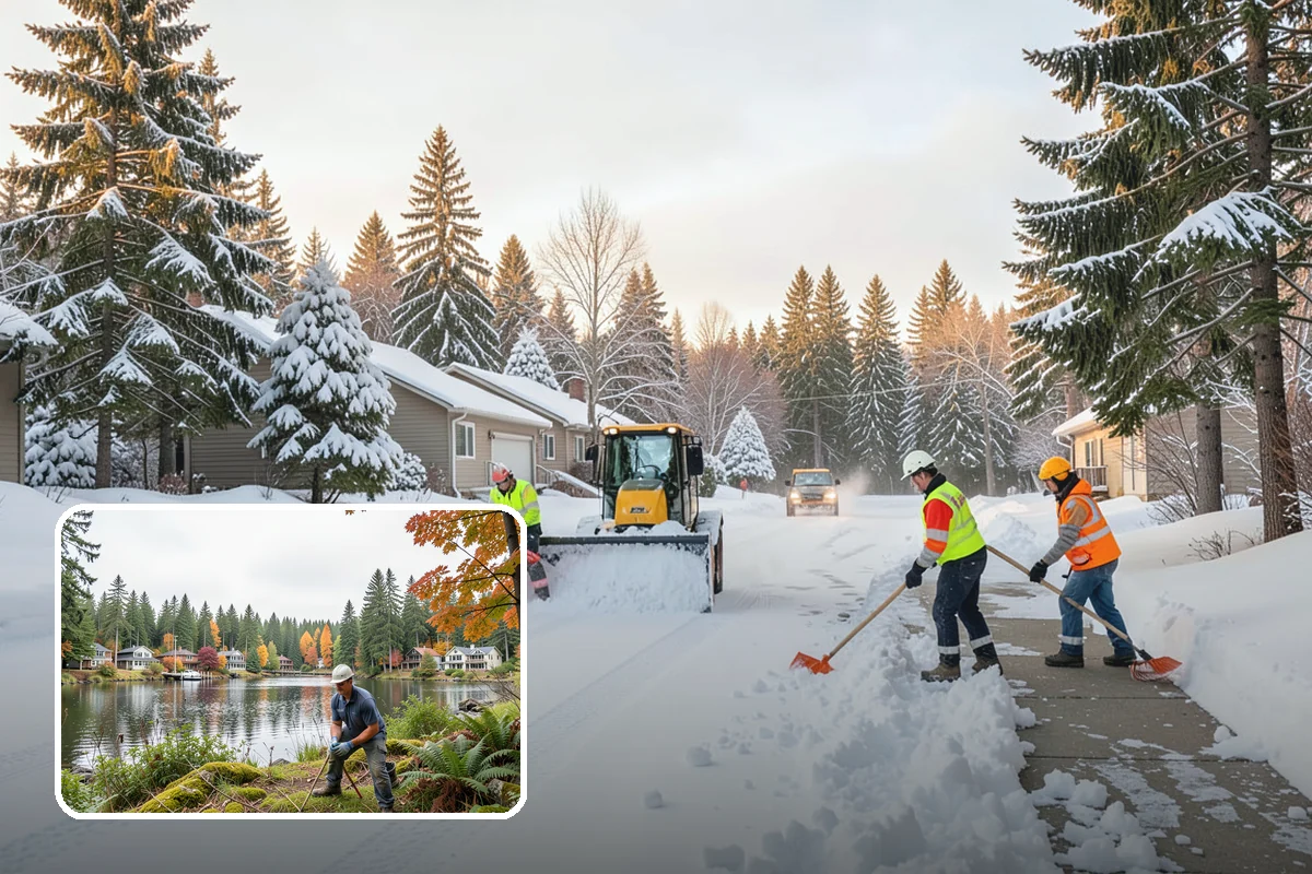 Office Snow Hauling in La Conner, Skagit County, WA - Restores full parking capacity for the workday