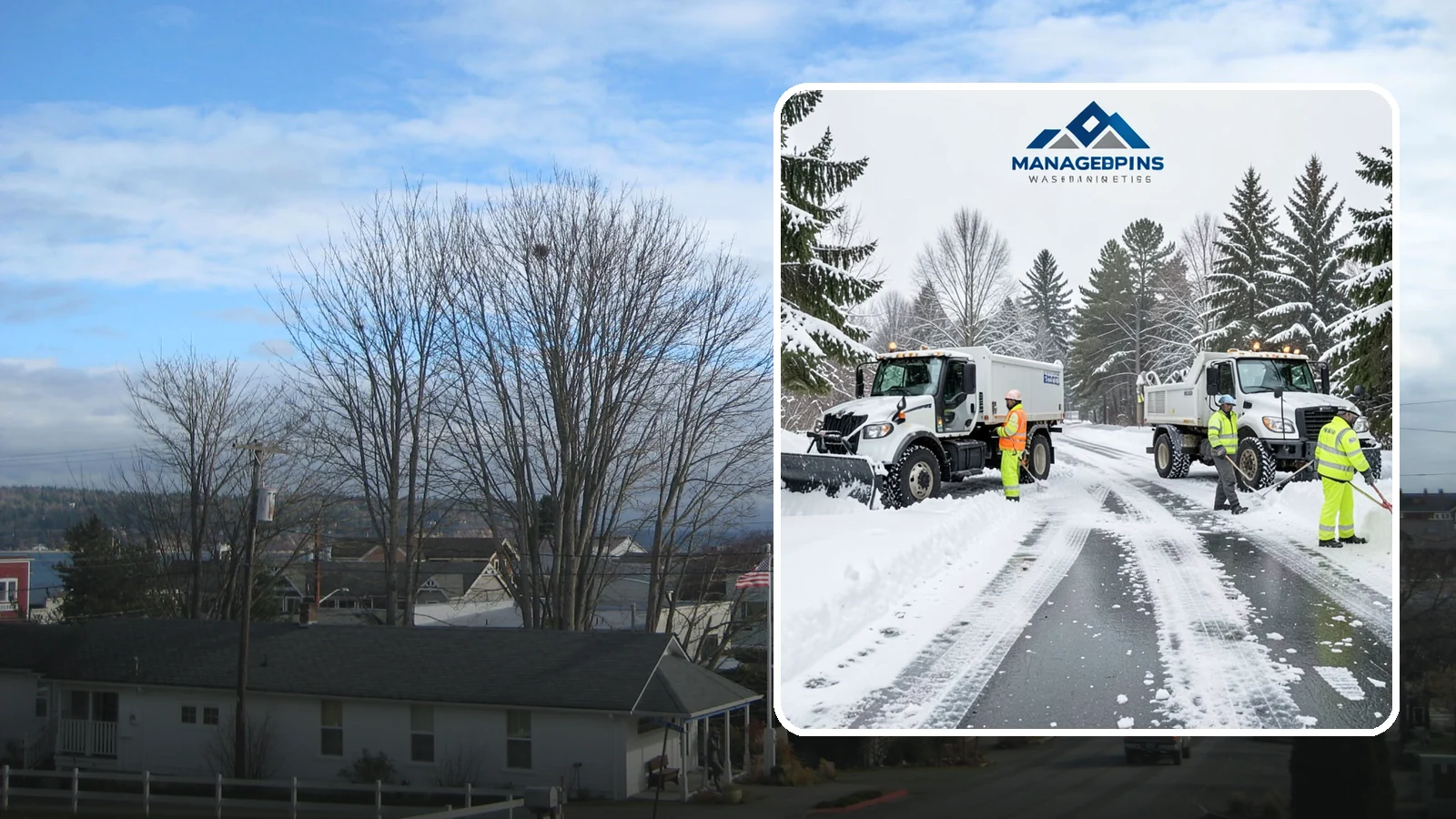 Office Snow Hauling in Langley, Island County, WA - We remove and haul away snow from office parking and approaches so employees and visitors keep full, safe access.