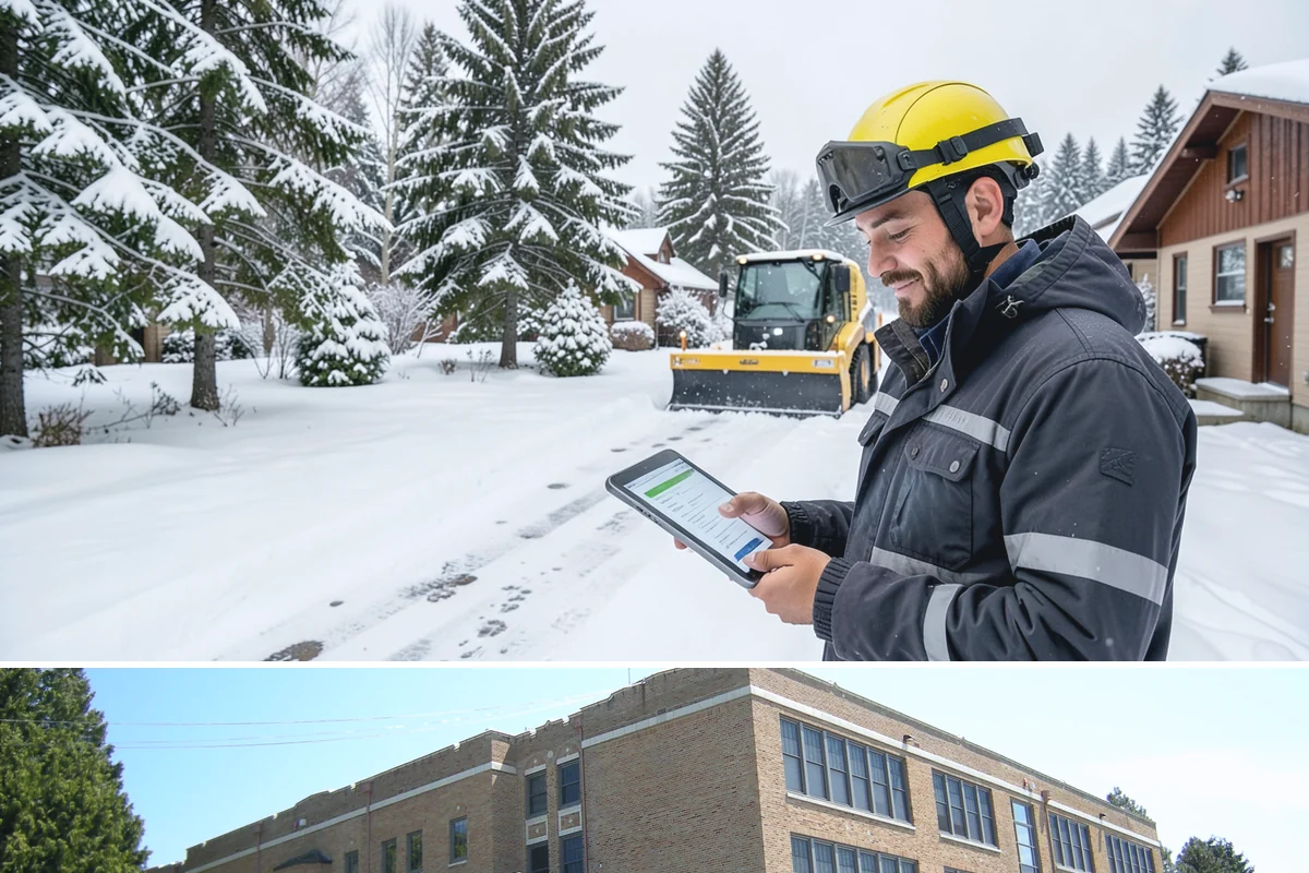 Office Snow Hauling in Maple Valley, King County, WA - Office hauling is typically scheduled overnight after storms so lots are clear and fully usable by the start of the business day.