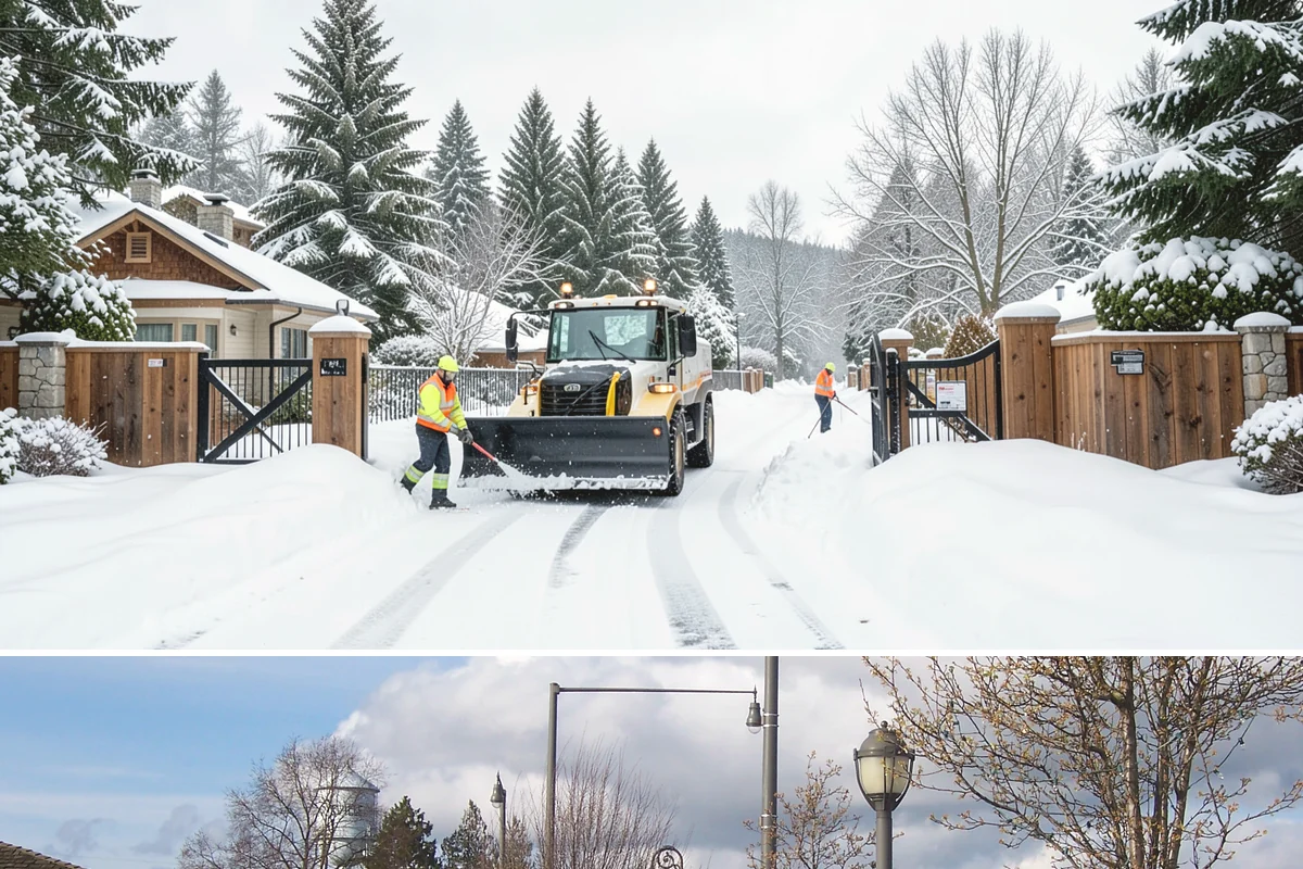 Office Snow Hauling in Marysville, Snohomish County, WA - Office hauling is typically scheduled overnight after storms so lots are clear and fully usable by the start of the business day.