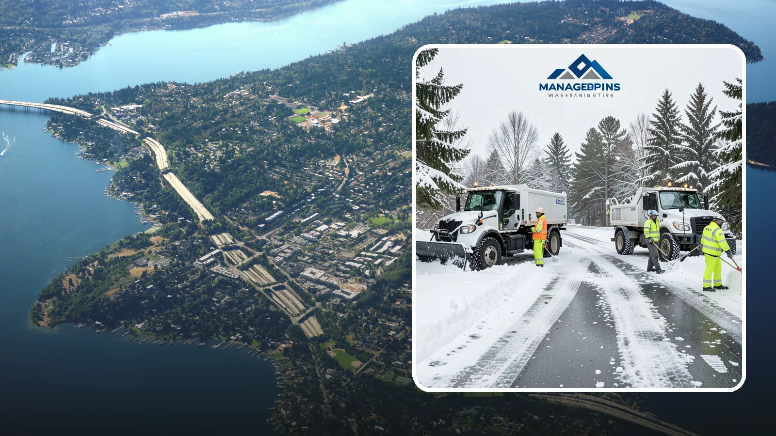 Office Snow Hauling in Mercer Island, King County, WA - We remove and haul away snow from office parking and approaches so employees and visitors keep full, safe access.