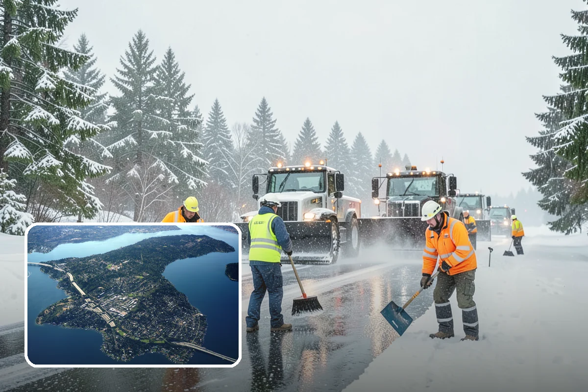 Office Snow Hauling in Mercer Island, King County, WA - Restores full parking capacity for the workday