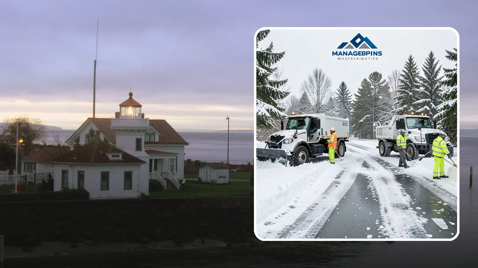 Office Snow Hauling in Mukilteo, Snohomish County, WA - We remove and haul away snow from office parking and approaches so employees and visitors keep full, safe access.
