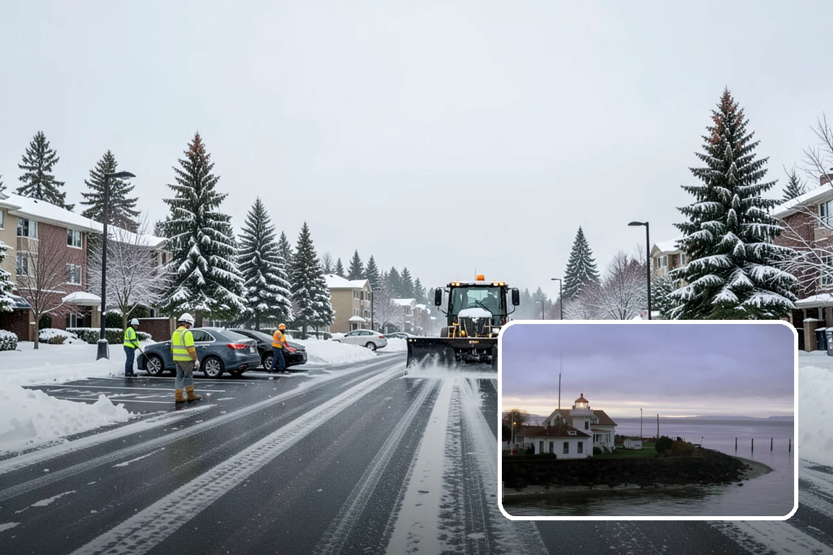 Office Snow Hauling in Mukilteo, Snohomish County, WA - Restores full parking capacity for the workday