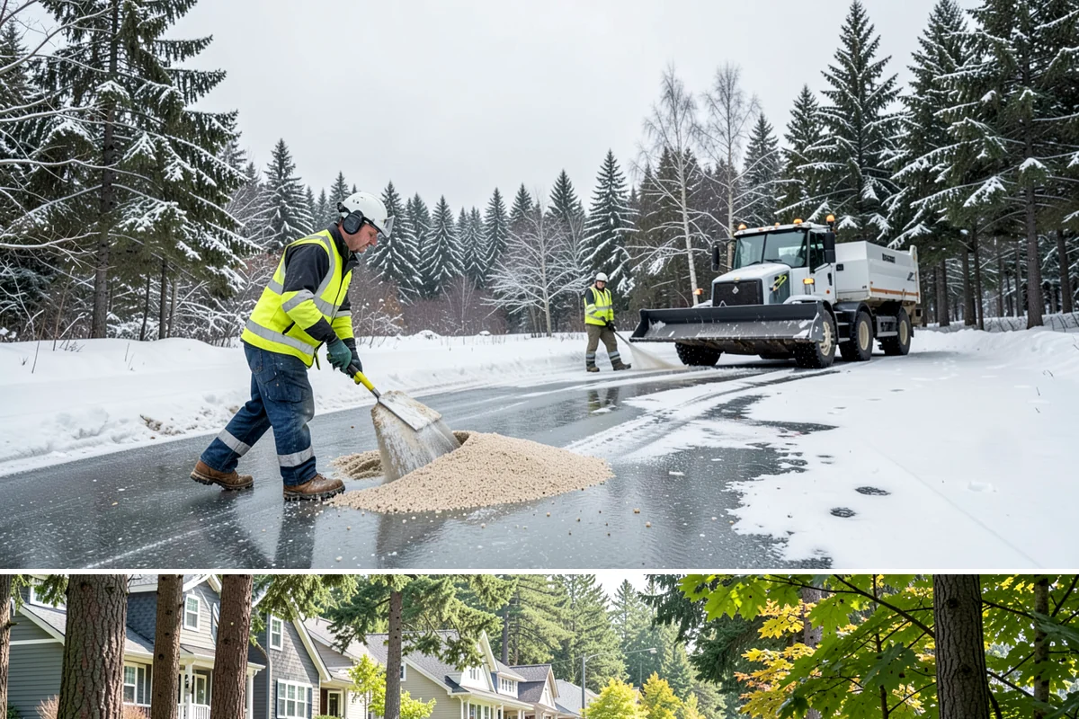 Office Snow Hauling in Normandy Park, King County, WA - Office hauling is typically scheduled overnight after storms so lots are clear and fully usable by the start of the business day.