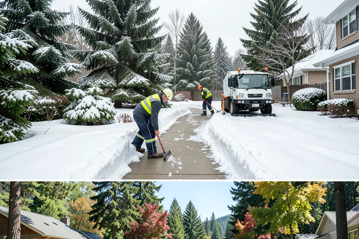 Office Snow Hauling in Orting, Pierce County, WA - Office hauling is typically scheduled overnight after storms so lots are clear and fully usable by the start of the business day.
